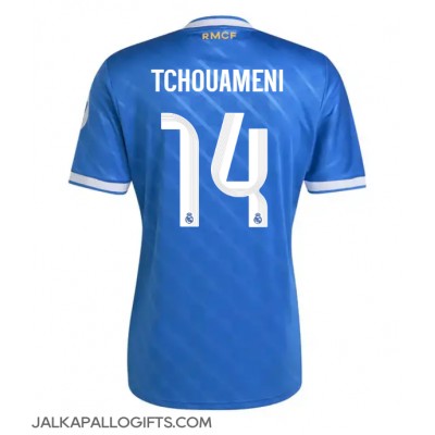 Real Madrid Aurelien Tchouameni #14 Kolmaspaita 2025-26 Lyhythihainen Real Madrid Aurelien Tchouameni #14 Kolmaspaita 2025-26 Lyhythihainen